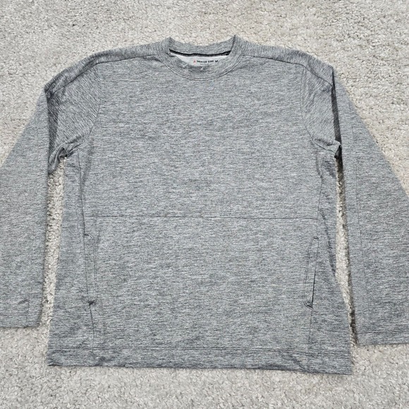 American Giant Shirt Mens Medium Gray Micro Fiber Lightweight Pockets USA - Picture 2 of 10